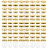 vidaXL Jampotten met goudkleurige deksels 96 st 230 ml glas
