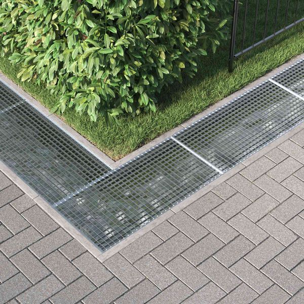 vidaXL Rooster Zilver 100 x 50 x 2 cm Warmgedipt Gegalvaniseerd Staal