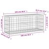 vidaXL Tuinbank schanskorfontwerp 103x31,5x42 cm massief douglashout
