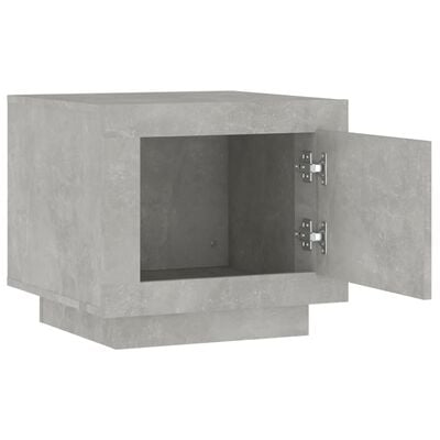 vidaXL Salontafel 51x50x45 cm bewerkt hout betongrijs
