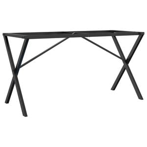 vidaXL Eettafelpoten X-frame 140x60x73 cm staal