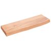 vidaXL Wandschap 60x20x4 cm behandeld massief eikenhout lichtbruin