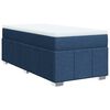 vidaXL Boxspring met matras stof blauw 100x200 cm