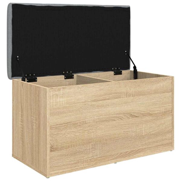 vidaXL Opbergbank Sonoma eiken 82x42x45 cm bewerkt hout