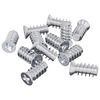 vidaXL Bout 12 st zilver M6 x 12 mm IJzer