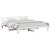 vidaXL Bedframe met hoofdeinde Wit 180 x 200 cm Massief grenenhout
