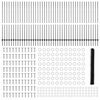 vidaXL Hek met Paal Grijs 1,6 x 100 m Staal