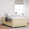 vidaXL Bedframe met matras Cr&egrave;me 120 x 200 cm Stof