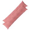 vidaXL Kussensloop 2 pcs HEERLEN Roze 40 x 145 cm Fluweel