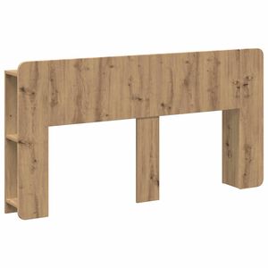 vidaXL Hoofdeinde kas met opslag Artisanaal eiken Bewerkt hout