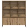 vidaXL Boekenkast 2 pcs Ambachtelijk eiken 99,5 x 30 x 108 cm