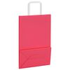 vidaXL Papieren zakken 50 st met hengsels 21x11x31 cm roze