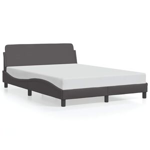 vidaXL Bedframe "Dover" kunstleer grijs 120x200 cm