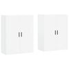 vidaXL Hangkasten 2 st 69,5x34x90 cm wit