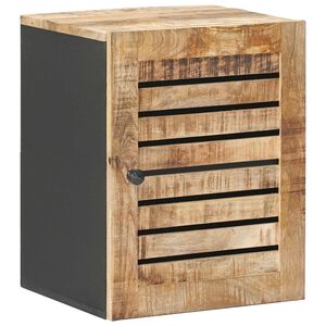 vidaXL Hangkast Bruin en zwart 38 x 33,5 x 48 cm Massief Mango Hout
