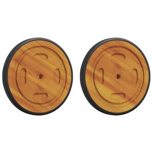 vidaXL Ruimtewielen 2 st Bruin 20,5 x 20,5 x 2 cm Massief Acaciahout