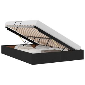 vidaXL Ottoman Bedframe met opslag Zwart 140 x 200 cm Stof