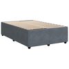 vidaXL Boxspring met matras fluweel donkergrijs 120x200 cm