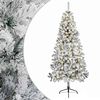 vidaXL Kunstmatige Inklapbare Kerstboom 210 cm 300 LED's Warmwit