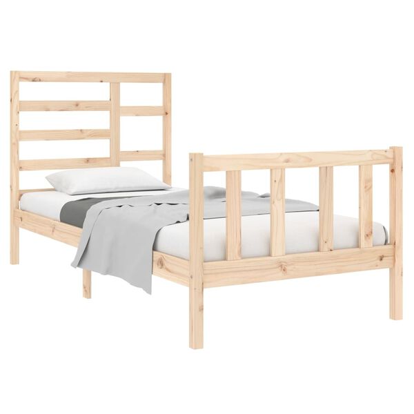 vidaXL Bedframe massief hout 90x190 cm