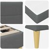 vidaXL Bedframe Donkergrijs 90 x 190 cm Polyester
