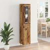 vidaXL Hoge kast 2 pcs Oud Hout Bewerkt hout