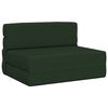 vidaXL Vouwbare Bankbed Donkergroen 70 x 72 x 60 cm Stof