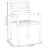 vidaXL Tuinstoelen 8 st stapelbaar massief acaciahout en metaal