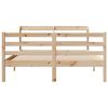 vidaXL Bedframe met hoofdbord massief grenenhout 135x190 cm