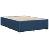 vidaXL Bedframe zonder matras stof blauw 140x200 cm