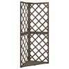 vidaXL Latwerk hoekmodel 50x50x145 cm massief vurenhout