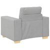 vidaXL Fauteuil Wolgrijs 100x78x80 cm Stof