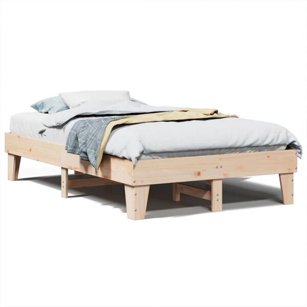 vidaXL Bedframe zonder matras massief grenenhout 120x200 cm