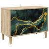 vidaXL Tv-meubel WIJHE 69 x 33 x 50 cm Sonoma Bewerkt hout