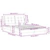 vidaXL Bedframe zonder matras "Zadar" kunstleer cappuccinokleurig 120x200 cm