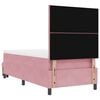 vidaXL Boxspring bed met matras Roze 90 x 190 cm Fluweel