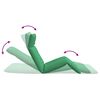 vidaXL Ligstoel inklapbaar 175x54x8,5 cm oxford stof groen