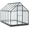 vidaXL Tuin Serre met de deur Antracietkleurig 183,5 x 303,5 x 207 cm