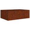 vidaXL Plantenbak verhoogd 120x80x40 cm cortenstaal