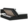 vidaXL Opbergbed met matras met hoofdeinde Zwart 140 x 190 cm fluweel