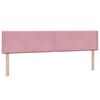 vidaXL Boxspring met matras fluweel roze 200x210 cm