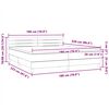 vidaXL Boxspring met matras en LED fluweel zwart 180x220 cm