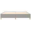 vidaXL Boxspring bed stof lichtgrijs 200x200 cm