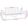 vidaXL Slaapbank massief grenenhout wit 80x200 cm