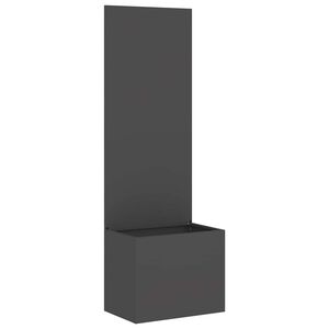 vidaXL Tuin Privacy Screen Zwart 50 x 32 x 150 cm Koudgewalst staal
