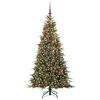 vidaXL Kunstmatige Inklapbare Kerstboom Groen 180 cm PE en PVC