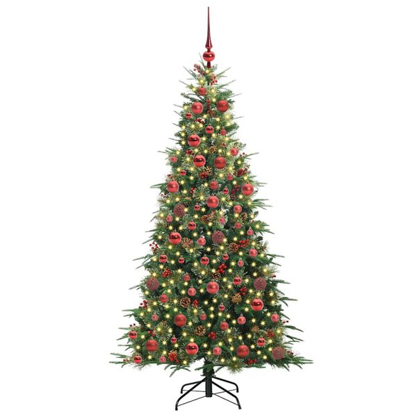 vidaXL Kunstmatige Inklapbare Kerstboom Groen 180 cm PE en PVC