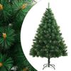 vidaXL Kunstkerstboom met scharnieren en standaard 210 cm