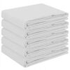 vidaXL Tafelkleed 5 st Rechthoekig Wit 140 x 220 cm Polyester