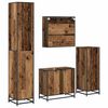 vidaXL Badkamermeubelset met lade 4 pcs Oud hout Bewerkt hout